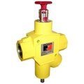Ross Controls Lockout Valve 15 Series / High-Capacity Manual 3/2 Way, 1-1/2" In-Out 2" Exhaust NPT Y1523C8002